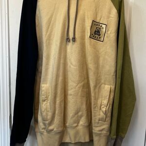 Teddy Fresh Cream Patch Pullover with Black Embroidered Logo